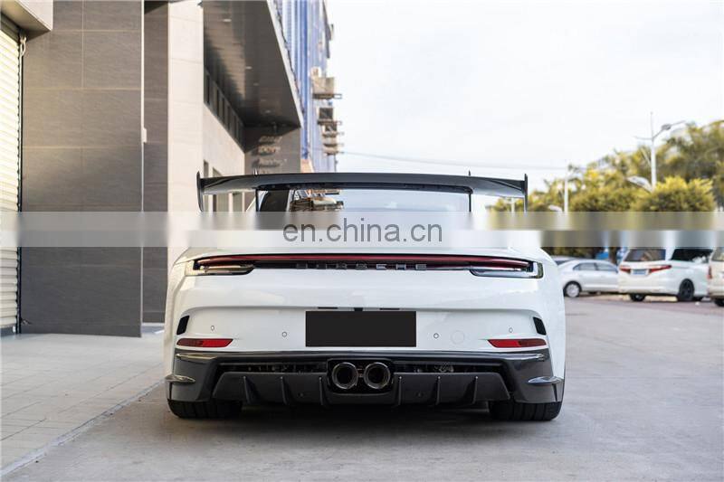 Runde GT3 For Porsche 992 Upgrade GT3 Body Kit Front Bumper Rear Bumper Hood Spoiler Exhaust Rear Engine Cover Side Skirts