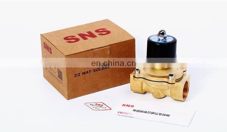 SNS 2WBK Stainless Steel Normally Opened Solenoid Control Valve Pneumatic