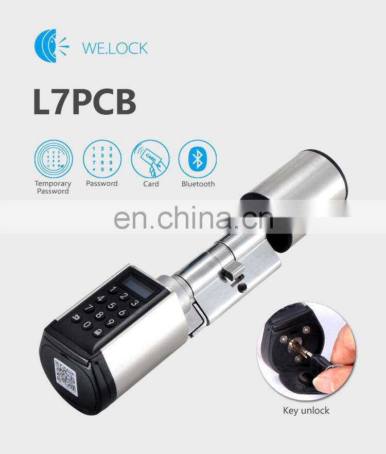 WE.LOCK hot sale smart digital alarm spare key unlock digital lock