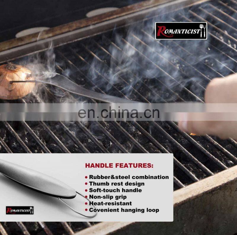 Stainless Steel BBQ Grill Tools Set - 5 Piece Grilling Tool Accessories Barbecue