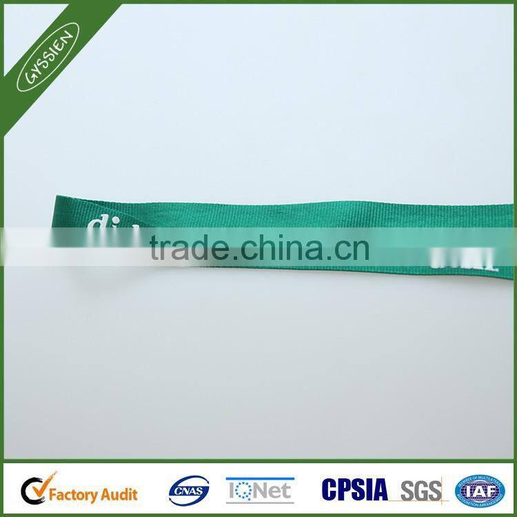 Fashion multi-color poly/nylon green/custom custom lanyard,promotional imprinted lanyard