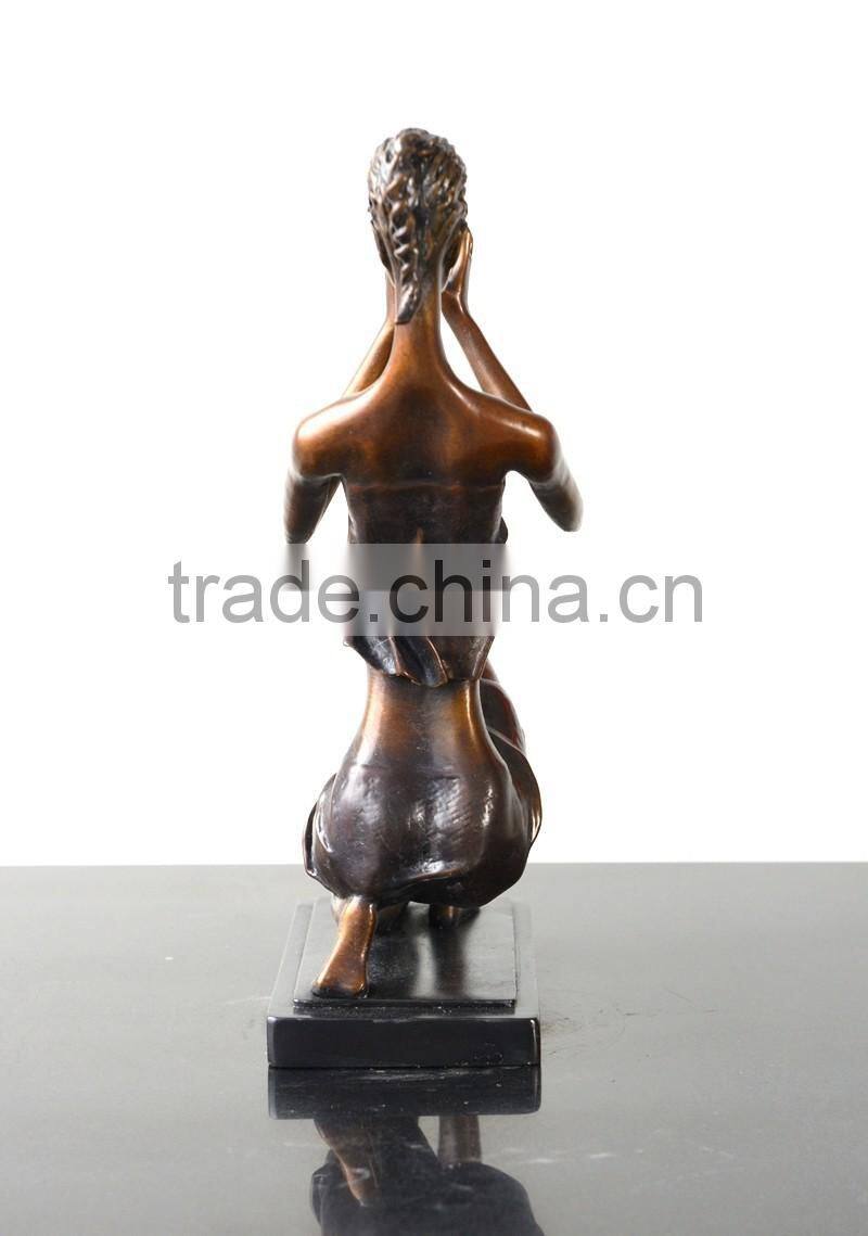 Patented Home Decoration Bronze Figure Statue Abstract Sculpture Female Figure Sculpture