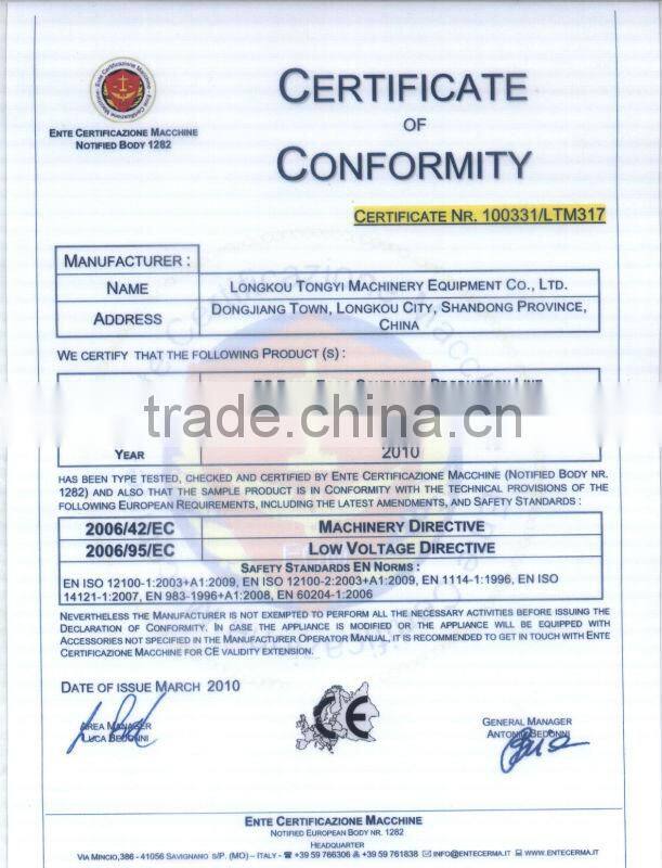 Disposable food tray machine