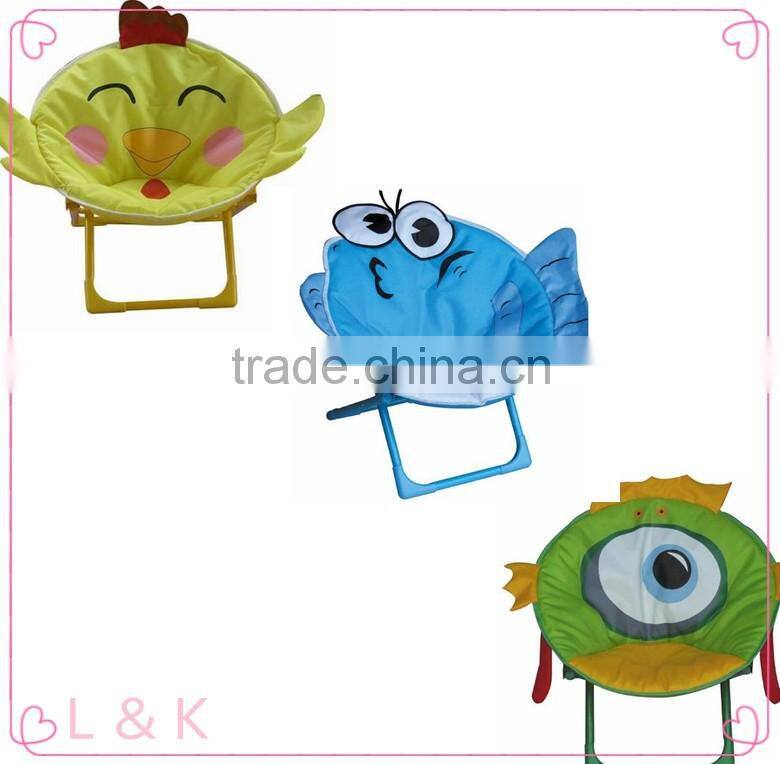 custom design kids folding outdoor chair, animal garden chair