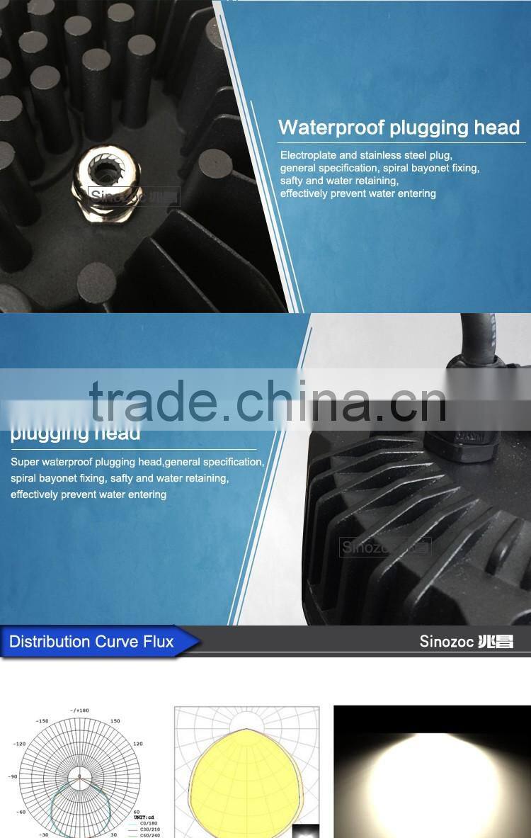 Sinozoc Best quality IP66 100w 150w ufo led high bay lighting industrial led high bay lamp with CE CC EMC CCC Rohs approved