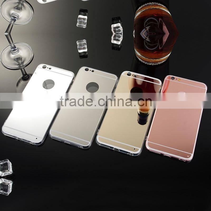TPU SOFT Waterproof phone case Manufacturer Mirror Case For Iphone 6