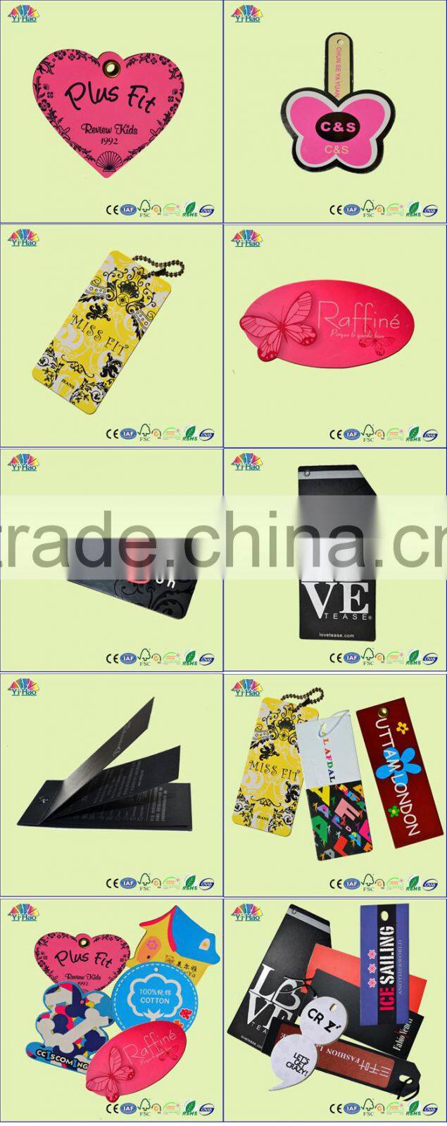 garment tag/print tag/paper hang tag for clothing tag&custom tag&hang tag