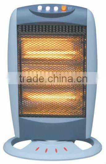 3heating 1200W CE/GS/ROHS safety tip over swtich wide angle oscillating function electric heater halogen heater for home