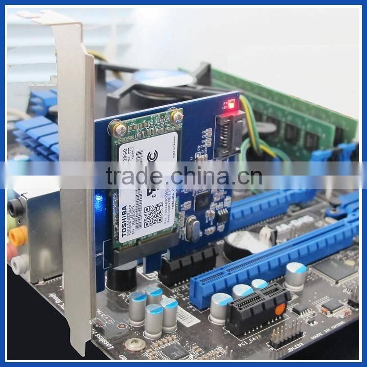 PCI-E PCIe to mSATA SSD+SATA3.0 Combo Extender Adapter PCI-E to SATA III Card