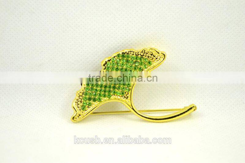 Leaf shape pin usb flash drive