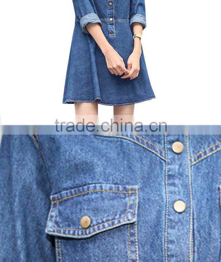 Demin Dress girl's dress fashion short dress SYNZ-6397