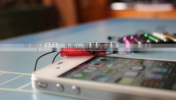 Mini high sensitive stylus touch screen pen with 3.5mm dust plug