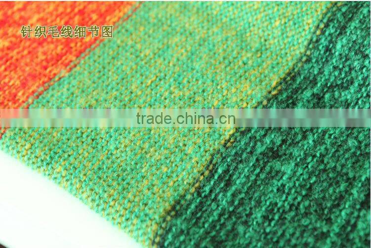 2014 Fashion Colorful Circle Loop Winter Knitted Scarf