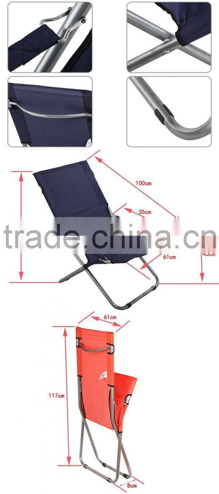 Travel Outdoor Colorful Luxury Beach Garden Classic Italian Chaise Folding sun lounge