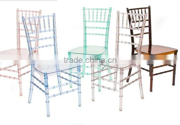 Clear plastic Dining or banquet chair
