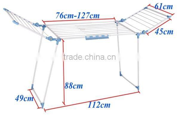 Plastics Baby Clothes Folding Metal Clothes Drying Rack