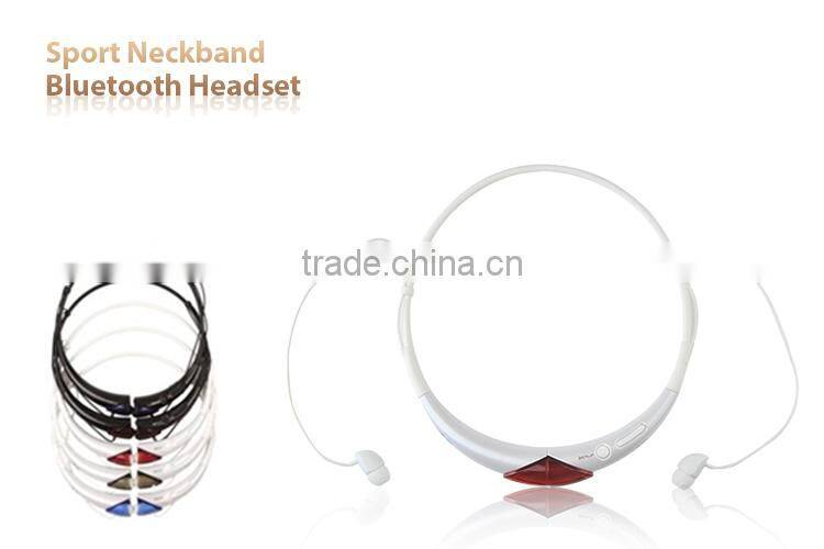 Wireless Bluetooth Headset - Bluetooth v4.0 with Memory Flex Neckband Design