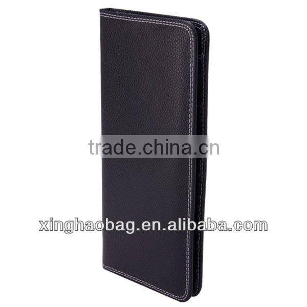 100% genuine leather travel document wallet