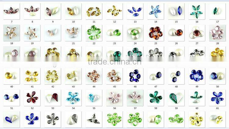 Aquamarine horse eye K5 quality crystal fancy glass stones,crystal glass stone