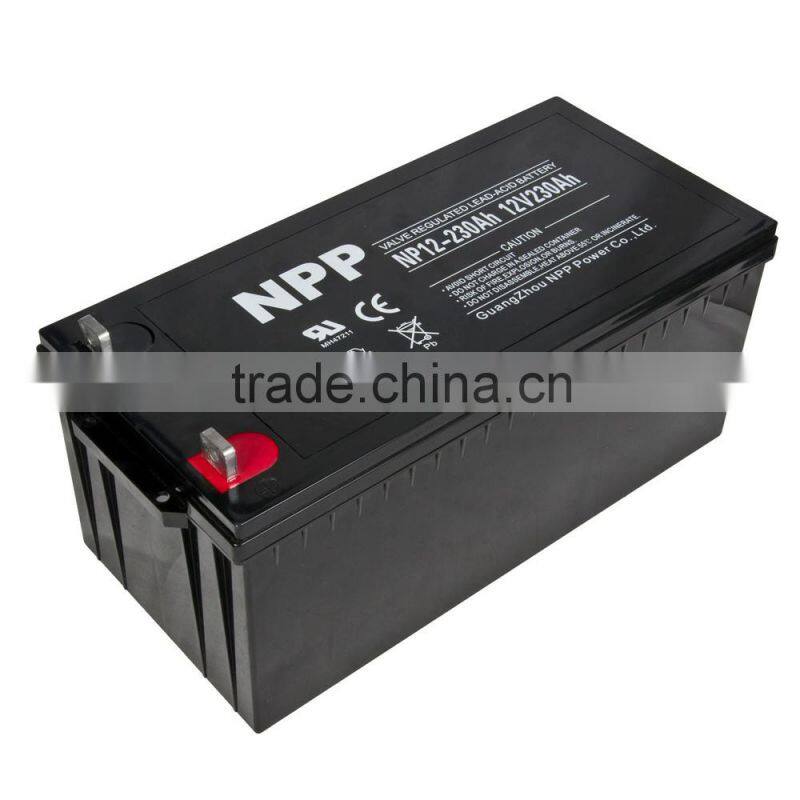 12V230AH Recharge made in china battery accumulators