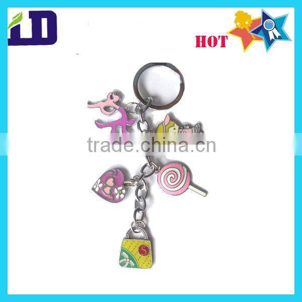 customized cap premium metal keychain