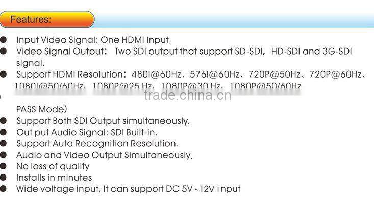 HDMI to SDI Converter , SDI converter