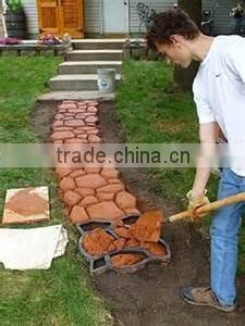 Plastic Concrete Pavement and Garden Slab Mould for garden Cobble Paving Block Mould Ornaments for sale Europe