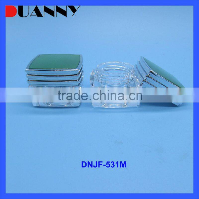 Acrylic Packaging Cosmetic Clear Face Cream Jar Square For Skincare