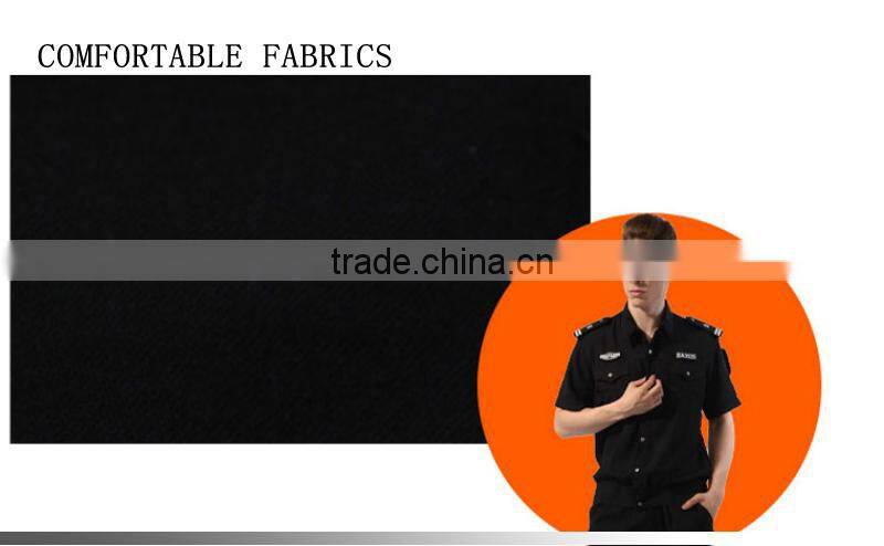 New Design Best Black Color Security Guard Uniform For Sale