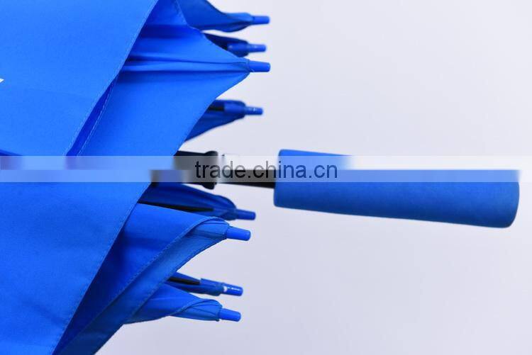 auto open advertising 190t straight umbrella EVA hadle umbrella