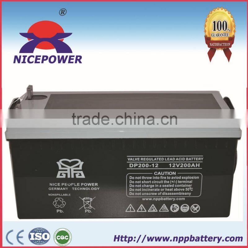 2015 Canton Fair 200ah sealed lead acid battery UPS battery