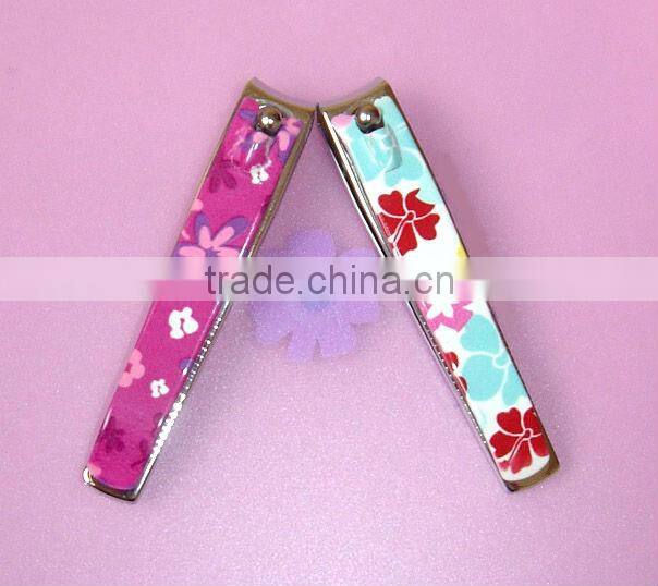 Metal Plated Nail clipper with pretty girl printing