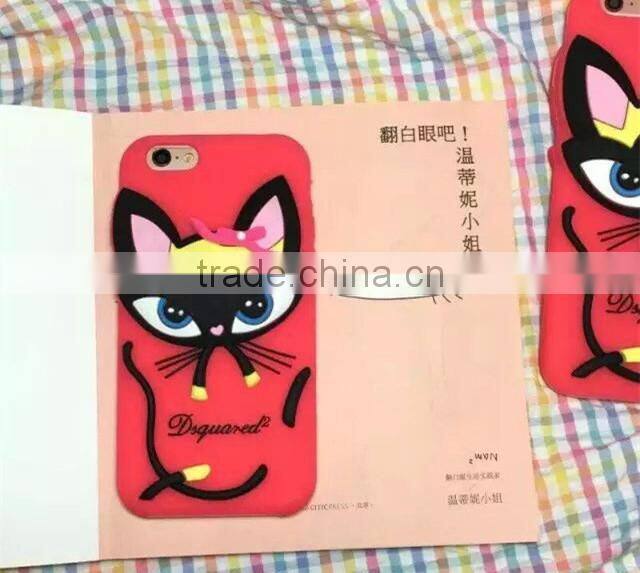 Lovely Cartoon Case Silicon Soft Back Cover for Iphone 6 plus New