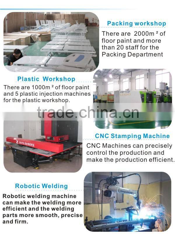 Head board tilting exam table with PVC cushion