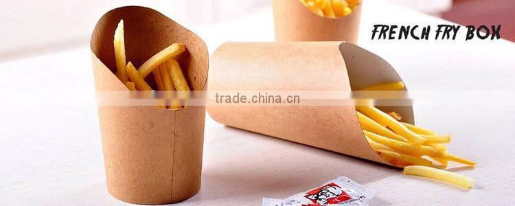 Custom printed disposable paper chip cup, chip box