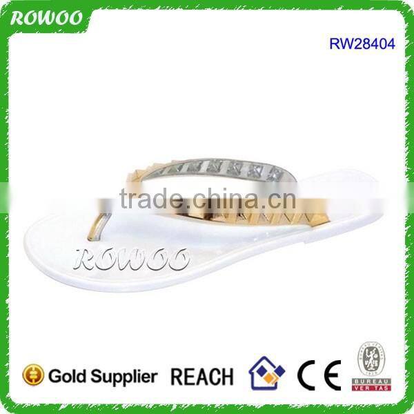 Jelly Open Toe Silver Diamont Sling Back Flat Sandals