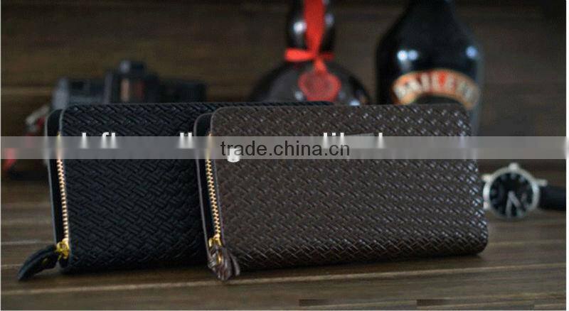 2013Promotion hotsell Zipper leather designer wallet for men
