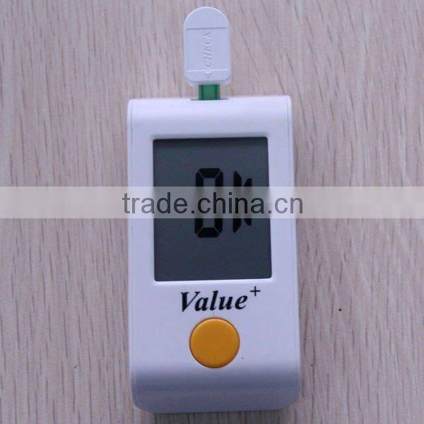 no code USB cable new blood glucose meter Value+ intelligent alerts blood glucose test meter