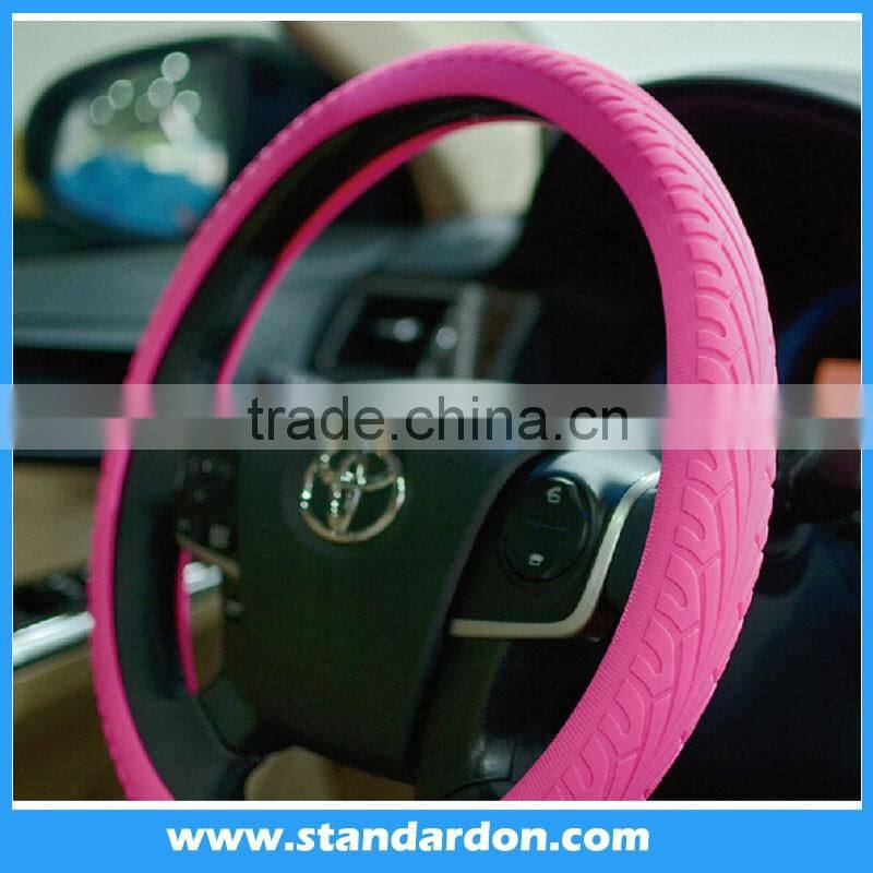 Many color Silicon Car Steering Wheel Cover Universal silicon steering wheel hubs