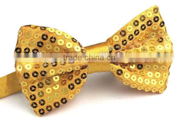 Shiny sequin bow tie