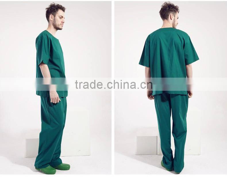 Doctor Nurse Uniform Green Split Scrubs Surgical Operation Overalls