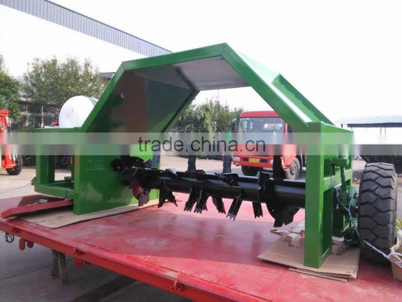 Animal dung manure fertilizer compost turner mini 2m width