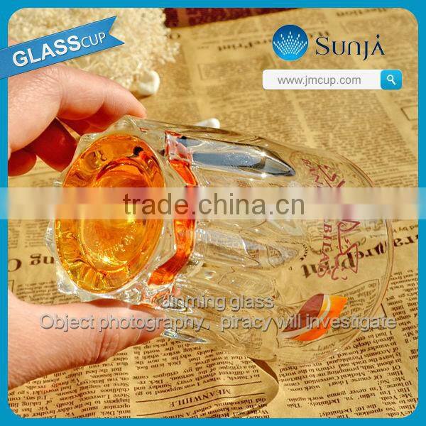 New product colored bottom martini glass drinking tumbler glass drinking tumbler glass