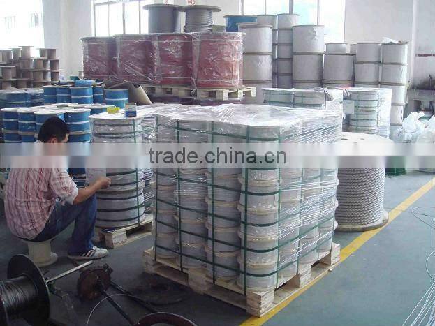 lang lay galvanized 17x7 steel wire rope 6mm