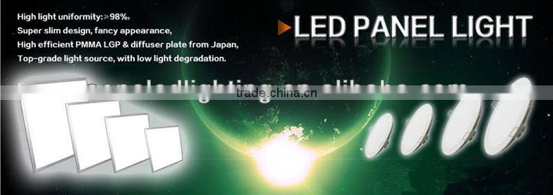 2014 80lm/w wholesale price factory direct sale square round led panel ceiling light