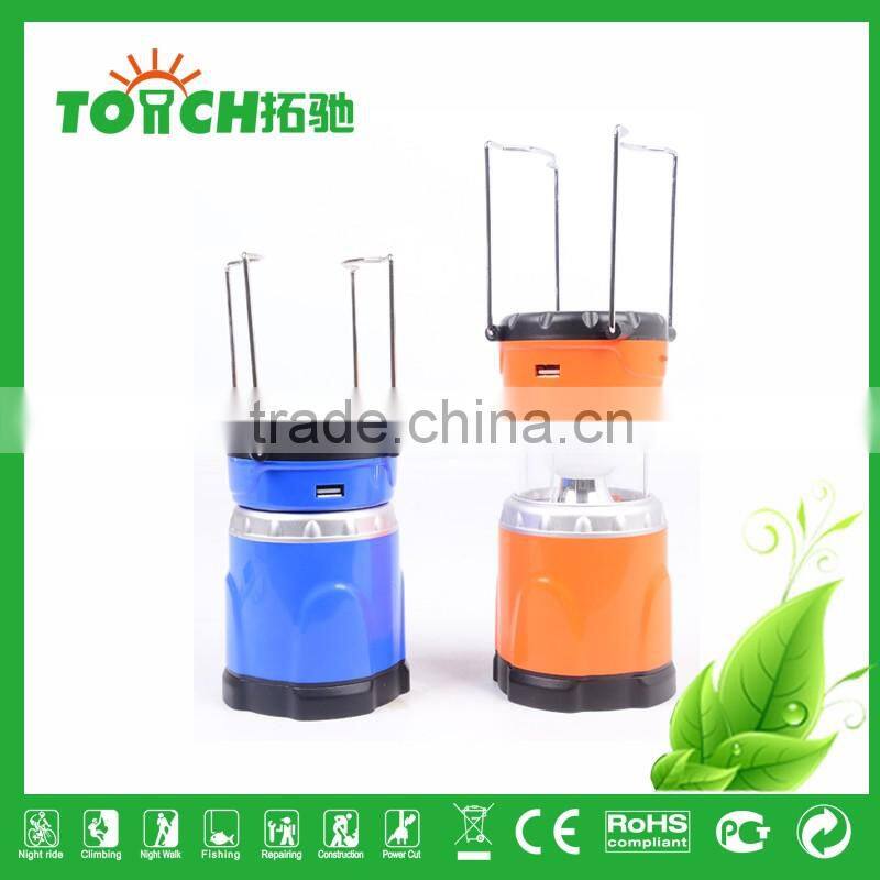 Solar Camping Light Rechargeable Camping Light Plastic Tent Lamp High Power ABS Lantern Emergency Searching Torch