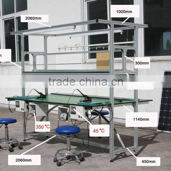 REOO easy operated solar cell soldering station table for making solar PV module