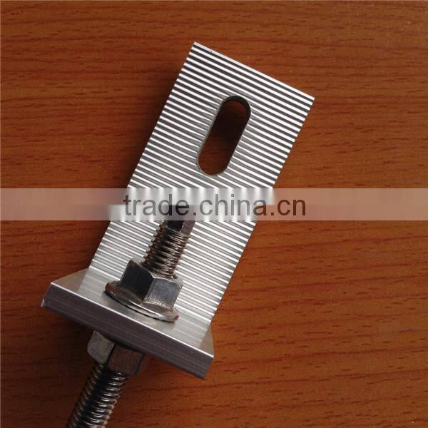 customize aluminum solar L foot for solar mounting brackets accessories l feet fixed brackets