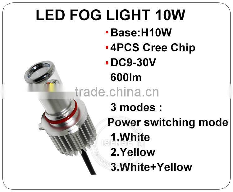 New arrival ! 10w 9-30v rgb color fog light 9005 9006 h8 h11 for headlight