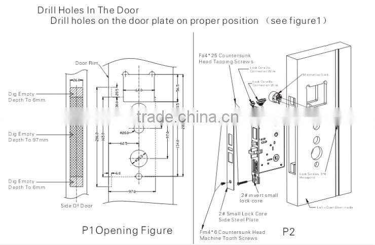 High Quality Door Handles Biometric Fingerprint Remote Control Electric Door Lock Price(HF-LA902)